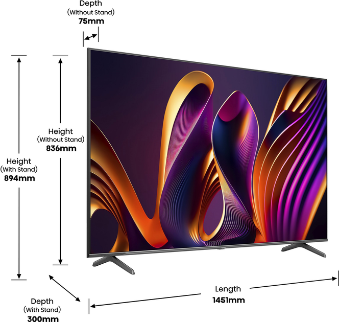 Телевізор Hisense QLED 65" 65E7NQ PRO - зображення 14