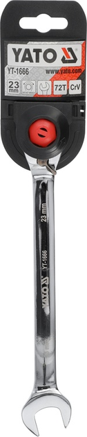 Klucz płasko-oczkowy YATO z grzechotką 23 mm (YT-1666) - obraz 5