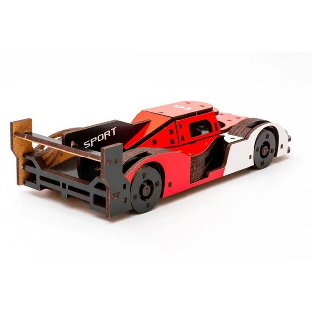 Деревянный 3D конструктор Racing Car Puz-01037, 146 деталей - Фото 5 Деревянный 3D конструктор Racing Car Puz-01037, 146 деталей - изображение 5