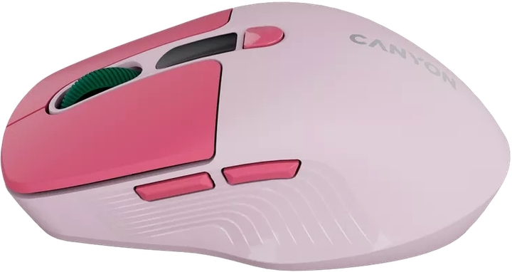 Mysz Canyon MW-26 LCD Silent Wireless/Bluetooth Pink (CNS-CMSW26P) - obraz 3