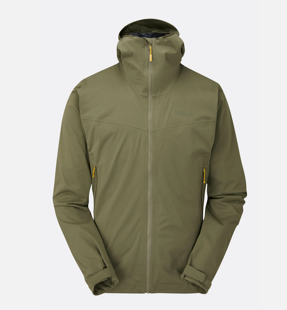 Куртка мужская мембранная Rab Kinetic 2.0 Jacket, Light Khaki, M (RB QWG-74-LKH-MED) - Фото 1 Куртка мужская мембранная Rab Kinetic 2.0 Jacket, Light Khaki, M (RB QWG-74-LKH-MED) - изображение 1