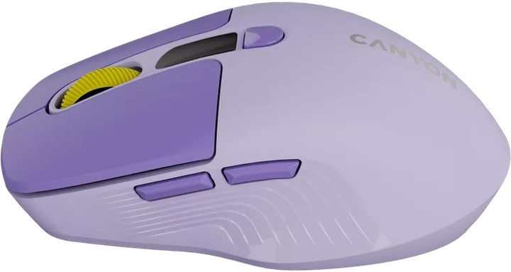 Миша Canyon MW-26 LCD Silent Wireless/Bluetooth Violet (CNS-CMSW26V) - зображення 3