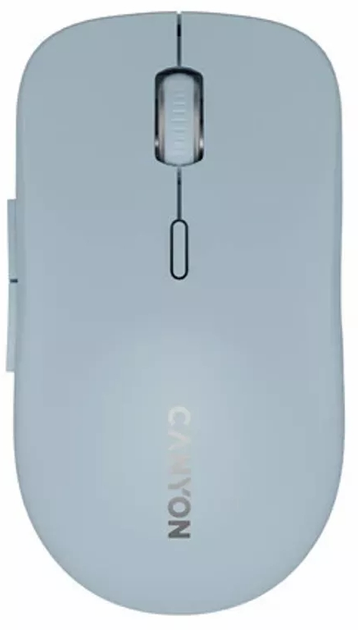 Миша Canyon MW-12 Silent Wireless/Bluetooth Blue (CNS-CMSW12BL) - зображення 1