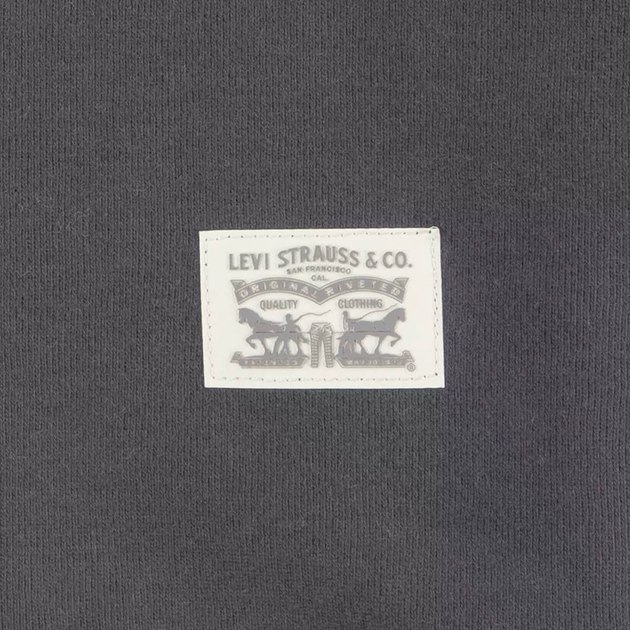 Дитяче тепле худі на флісі для дівчинки Levi`s 592709810 122 см Сіре (1159842190) - зображення 3