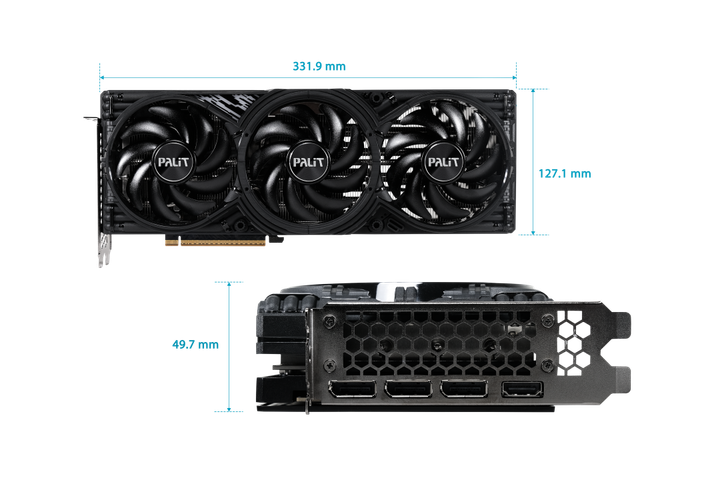 Видеокарта Palit GeForce RTX 5070 Ti GamingPro-S (NE7507T019T2