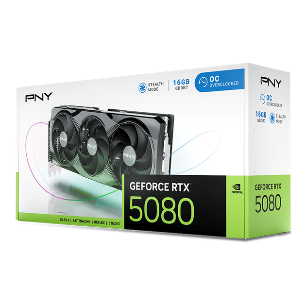 Відеокарта PNY GeForce RTX 5080 Overclocked Triple Fan (VCG508016TFXPB1-O) - зображення 9