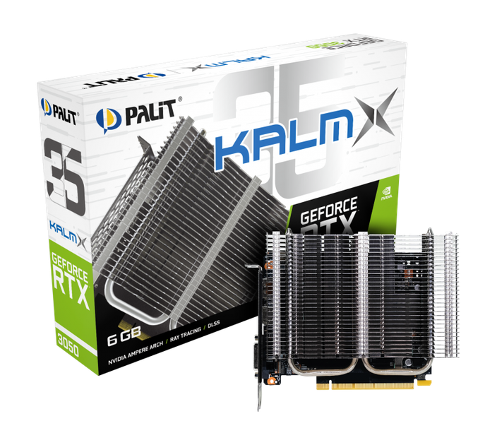 Видеокарта Palit GeForce RTX 3050 KalmX 6GB (NE63050018JE-1070H) - изображение 8