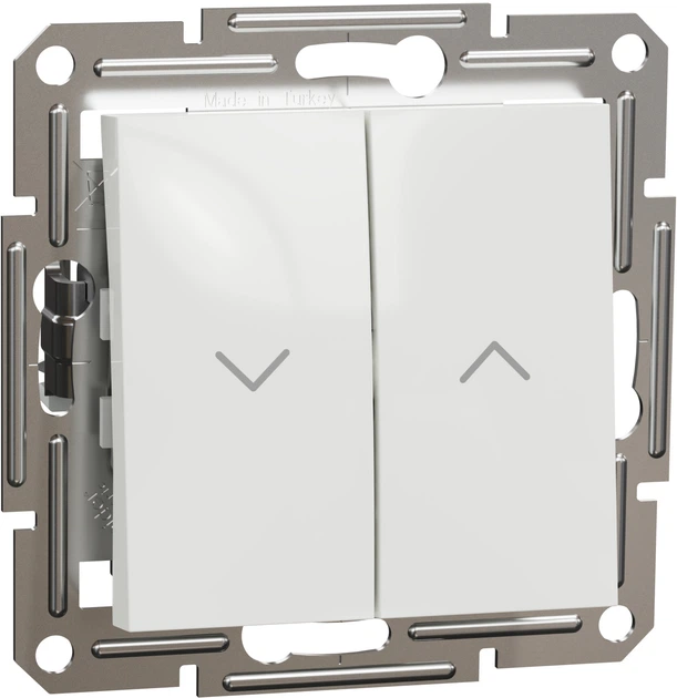 Вимикач для жалюзі Schneider Electric Asfora білий без рамки EPH1370121 - Фото 1 Вимикач для жалюзі Schneider Electric Asfora білий без рамки EPH1370121 - зображення 1