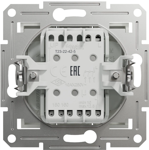Вимикач 3-клавішний Schneider Electric Asfora білий без рамки EPH2170121 - Фото 2 Вимикач 3-клавішний Schneider Electric Asfora білий без рамки EPH2170121 - изображение 2