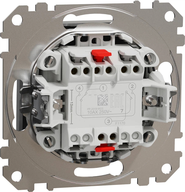 Перехресний вимикач Schneider Electric Sedna Design алюміній SDD113107 - изображение 2