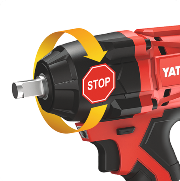 Гайковерт ударний акумуляторний YATO безщітковий 18 В 1/2'' 800Нм 4 Ah (YT-8277935) - зображення 8