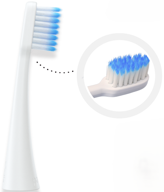 Końcówki do szczoteczki sonicznej Paro Swiss Sonic soft-clean brush 2 szt (7610458007617) - obraz 3