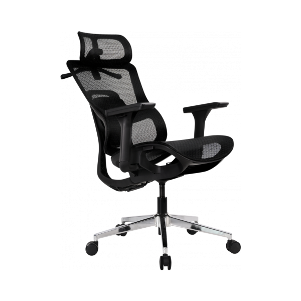 Офісне ергономічне крісло GT Racer B-568-1 Black - зображення 5