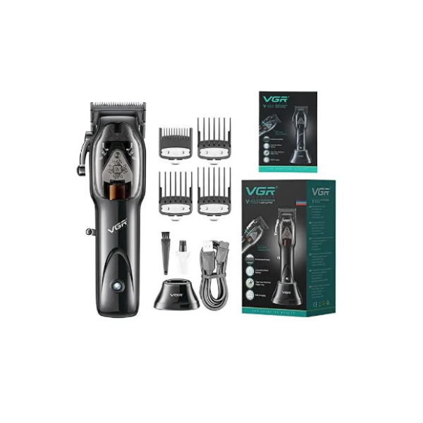Машинка для стрижки с подставкой VGR Professional Black ( V - 653 ) - изображение 3