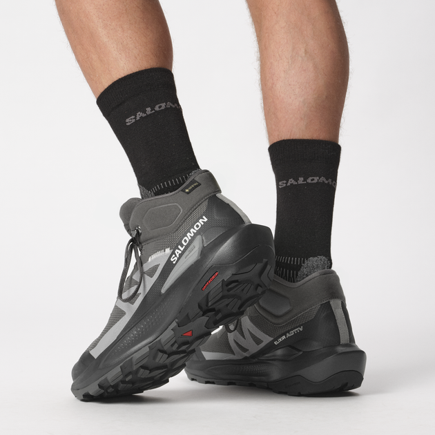 Мужские демисезонные ботинки для туризма с Gore-Tex Salomon Elixir Activ Mid Gtx L47456800 40.5 (7.5US/7UK) 25.5 см Mgnt/Phantm/S (195751551151) - Фото 8 Мужские демисезонные ботинки для туризма с Gore-Tex Salomon Elixir Activ Mid Gtx L47456800 40.5 (7.5US/7UK) 25.5 см Mgnt/Phantm/S (195751551151) - изображение 8