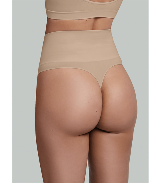 Безшовні жіночі трусики стрінги String Shapewear - Giulia - STRING SHAPEWEAR - L/XL - Nude - зображення 2