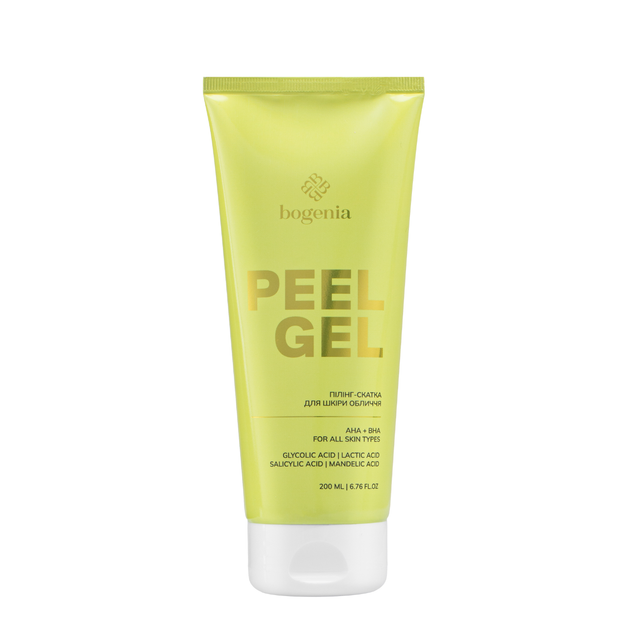 Пілінг-скатка для шкіри обличчя Bogenia Peeling Gel з AHA BHA кислотами 200 мл - Фото 1 Пілінг-скатка для шкіри обличчя Bogenia Peeling Gel з AHA BHA кислотами 200 мл - изображение 1