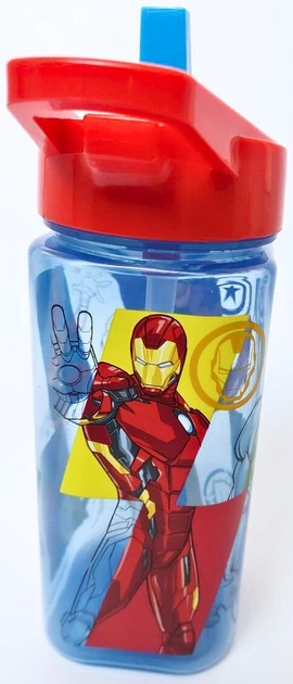 Пляшка квадратна Stor Avengers seven wonders Пластикова з ручкою та носиком 510 мл (80114) - зображення 5
