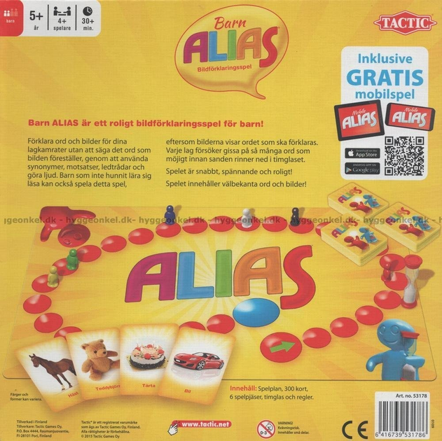 Настільна гра Tactic Alias Barn (шведською мовою) 53178 (6416739531786) - зображення 2