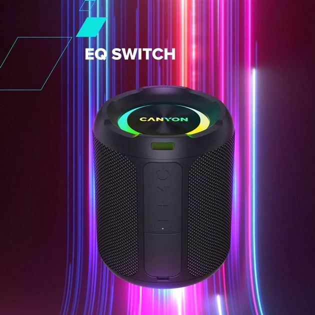 Портативна колонка Canyon OnMove 11 20W RGB Black (CNE-CBTSP11) - зображення 8