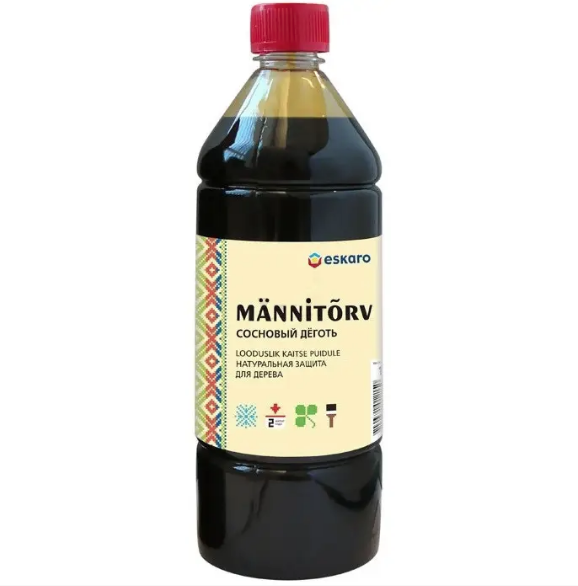 Деготь сосновый ESKARO MANNITORV натуральный 1 л - Фото 1 Деготь сосновый ESKARO MANNITORV натуральный 1 л - изображение 1