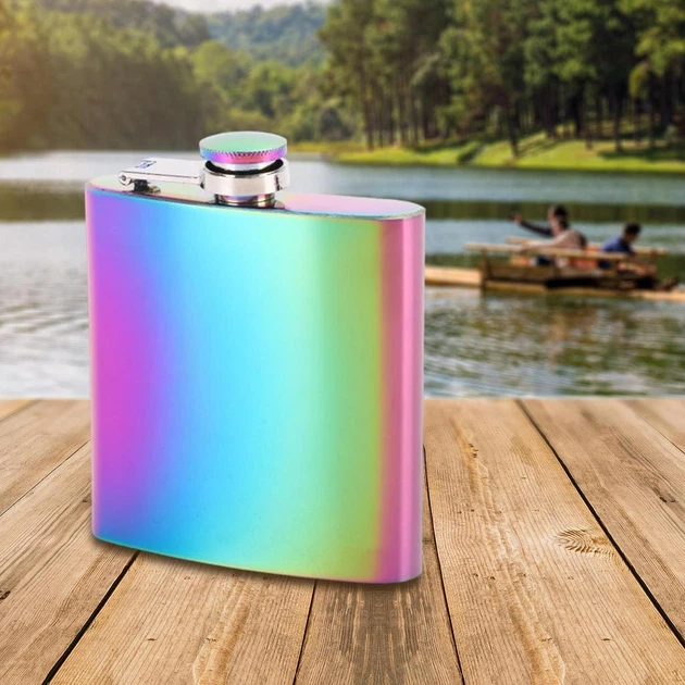 Фляга из нержавеющей стали 200 мл (8oz) Vexal, разноцветная (М1575) - Фото 3 Фляга из нержавеющей стали 200 мл (8oz) Vexal, разноцветная (М1575) - изображение 3