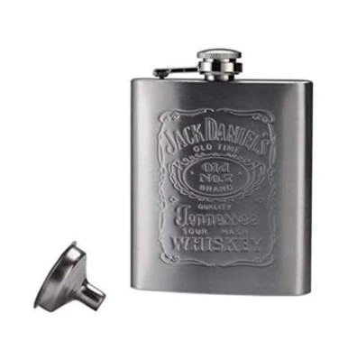 Подарочный набор 4 в 1 фляга 200 мл, стопки и воронка Vexal Jack Daniel's серый (М1576) - изображение 8
