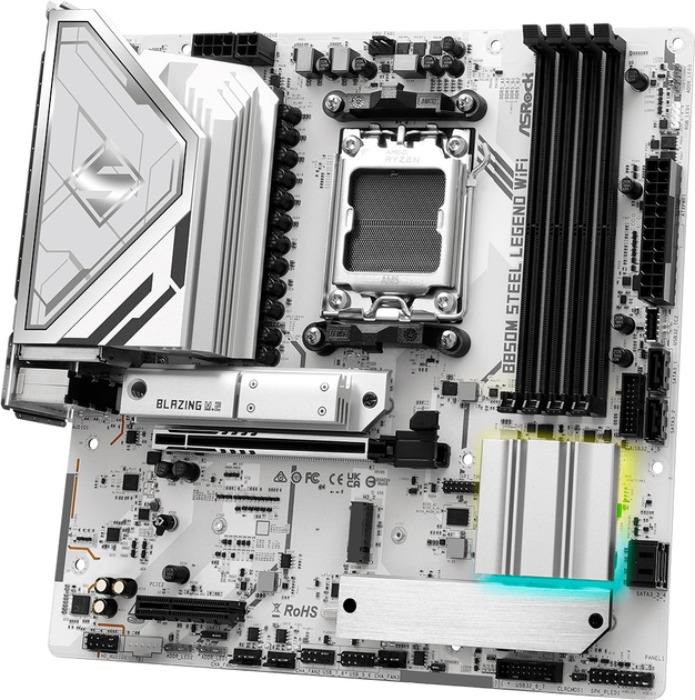 Материнська плата ASRock B850M Steel Legend Wi-Fi (sAM5, AMD B850, PCI-Ex16) - зображення 3