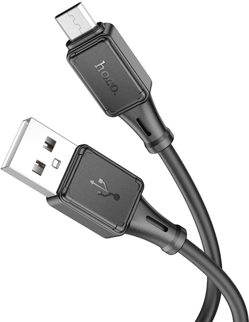 Фото - Кабель Hoco   X101 Assistant silicone charging data cable Micro Black  