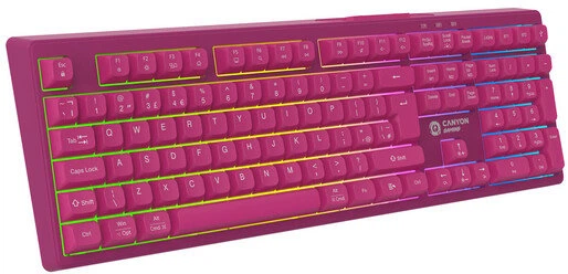 Klawiatura bezprzewodowa Canyon Fortnax GKW-2 Pink (CND-SKBW2) - obraz 3