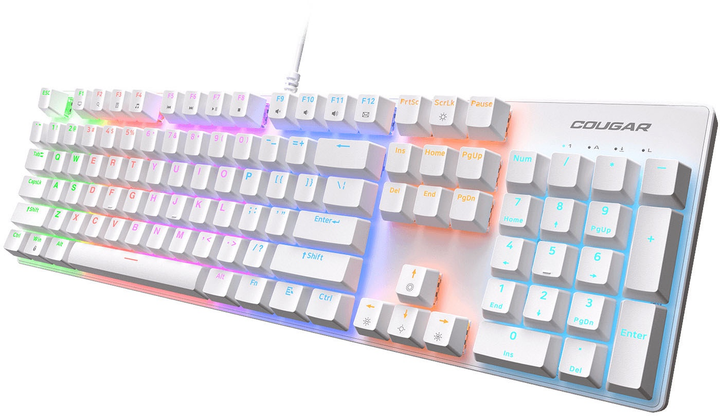 Klawiatura przewodowa Cougar Ultimus EX RGB USB White (CGR-WM1MW-ULE) - obraz 3