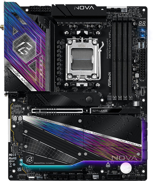 Płyta główna ASRock X870 Nova WiFi (sAM5, AMD X870, PCI-Ex16) - obraz 2