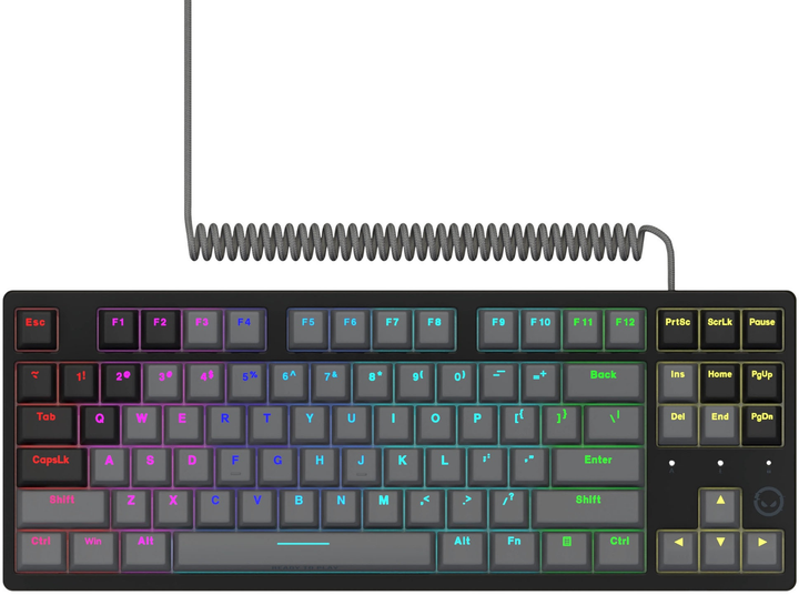 Klawiatura przewodowa Lorgar Azar 514 TKL RGB USB Black (LRG-GK514TKL-BK-US) - obraz 1