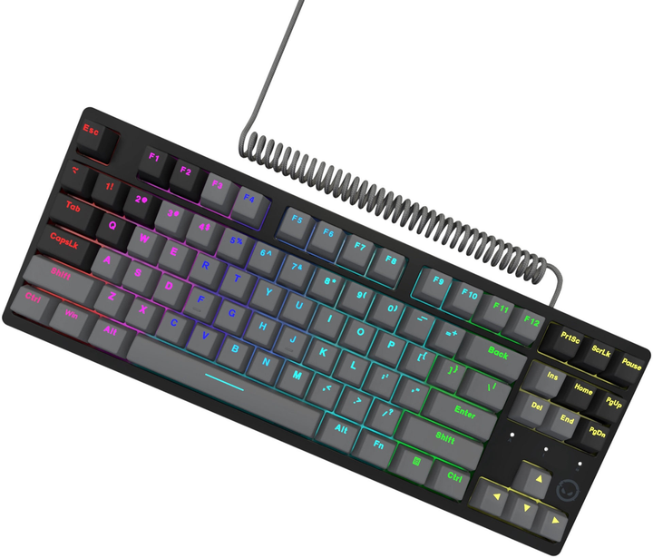 Klawiatura przewodowa Lorgar Azar 514 TKL RGB USB Black (LRG-GK514TKL-BK-US) - obraz 2