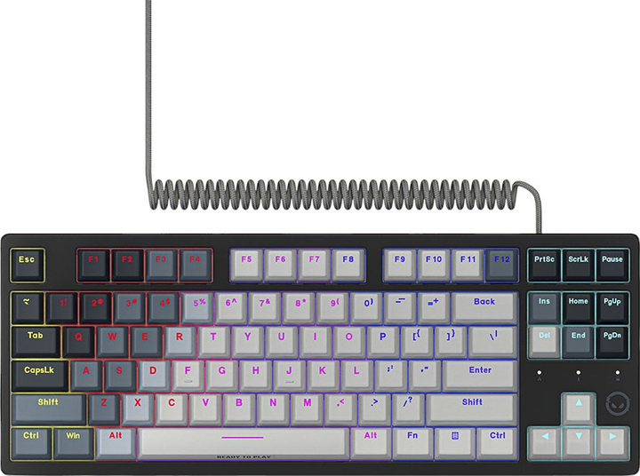 Klawiatura przewodowa Lorgar Azar 514 TKL RGB USB White (LRG-GK514TKL-WH-US) - obraz 2