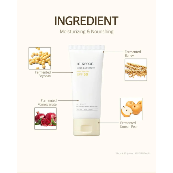 Солнцезащитная сыворотка Mixsoon Bean Sun Serum SPF 50++++ с соевыми бобами 50 мл - изображение 4