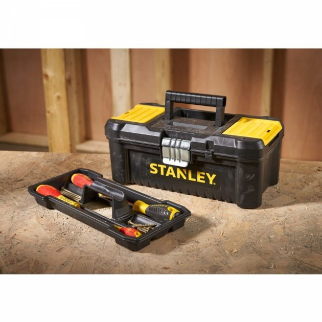 Ящик для інструментів Stanley 125 з органайзером, металевий замок (3253561755156) - зображення 5