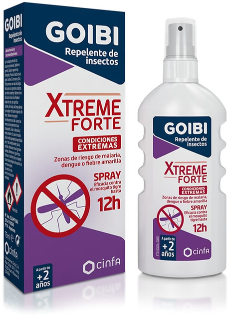 Спрей від комарів Goibi Xtreme Forte Insect 200 мл (8470002079885) - зображення 1