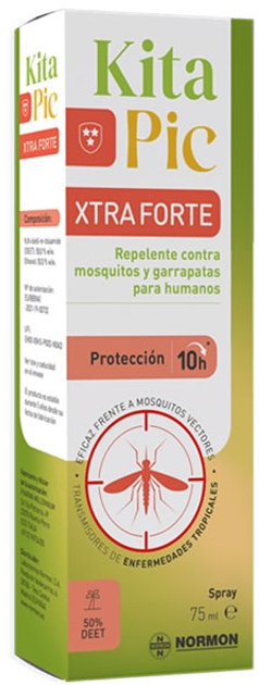Repelent na komary Kitapic Xtra Forte 75 ml (8435232360240) - obraz 1