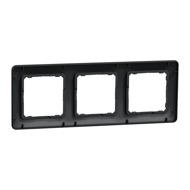 Рамка Schneider Electric Sedna Design трёхместная чёрная SDD314803 - изображение 3