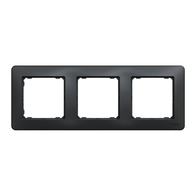 Рамка Schneider Electric Sedna Design трёхместная чёрная SDD314803 - изображение 5