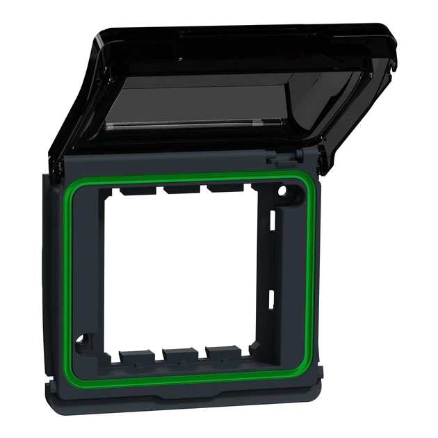 Кришка бокса для Unica New Schneider Electric Mureva Styl IP55 чорна MUR35110 - Фото 2 Кришка бокса для Unica New Schneider Electric Mureva Styl IP55 чорна MUR35110 - зображення 2