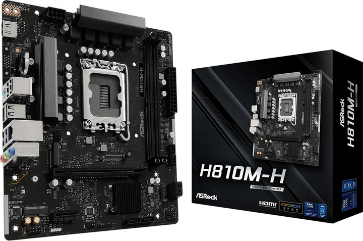 Płyta główna ASRock H810M-H mATX LGA1851 DDR5 (4711581490833) - obraz 4