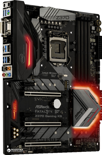 Материнская плата ASRock FATAL1TY Z370 Gaming K6 (s1151, Intel Z370 ...