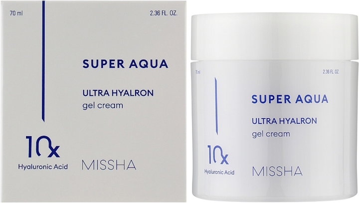 Зволожувальний гель-крем для обличчя Missha Super Aqua Ultra Hyalron з гіалуроновою кислотою 70 мл (8809747928705) - зображення 2