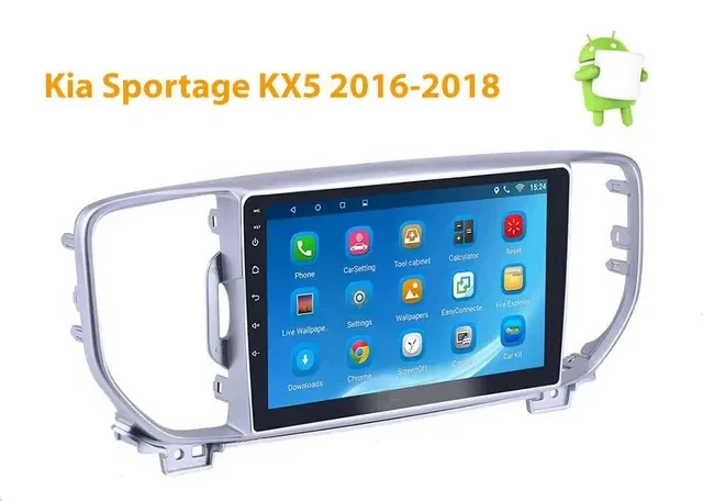 Штатна автомагнітола з навігацією Gps для автомобілів Kia Sportage KX5 2016 2018 9 дюймів Android 10.1 4 ГБ 32 ГБ - зображення 2