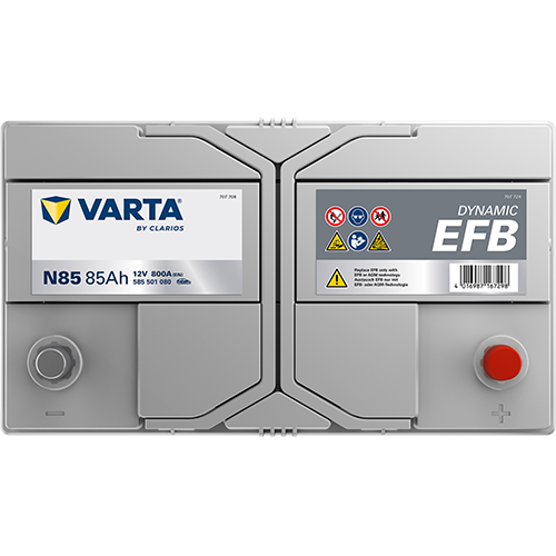 Автомобильный аккумулятор Varta EFB BD Jp 85Ah (N85) R+ (585 501 080) (D31) - изображение 3