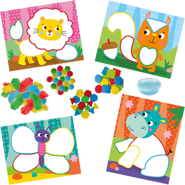 Zestaw kreatywny SES Creative Montessori Sortuj kolory i materiały 14062S (8710341140625) - obraz 2