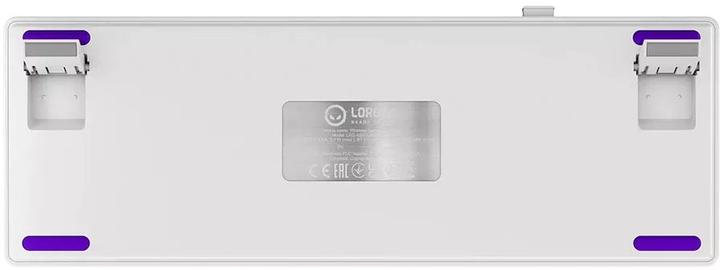 Клавіатура бездротова Lorgar RGB USB/Wireless White (LRG-KBP70MW-WH-US) - зображення 9