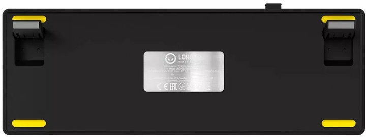 Klawiatura bezprzewodowa Lorgar RGB USB/Wireless Yellow (LRG-KBP70MW-YL-US) - obraz 9